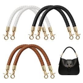 6 Pack Shoulder Bag Purse Handles 3 Color, 12 Inch PU Leather Purse Straps