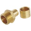 BT SELECTION Fixed Threaded Slip Reducing Coupler PEX/Diameter 16-15X21(1/2 Inch)/Thread