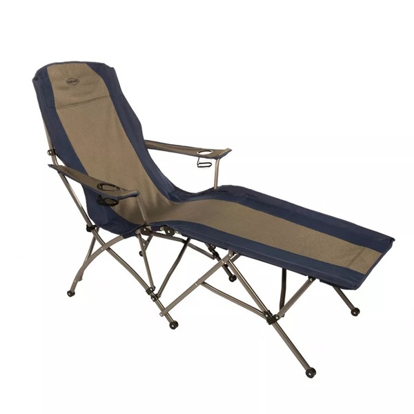 Kamp-Rite Portable Folding Outdoor Soft Arm Lounger Camp Beach Chair,