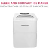 Unbranded Frigidaire Portable Countertop Ice Maker Machine Stainless Steel Scoop