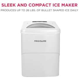 Unbranded Frigidaire Portable Countertop Ice Maker Machine Stainless Steel Scoop 26LBS