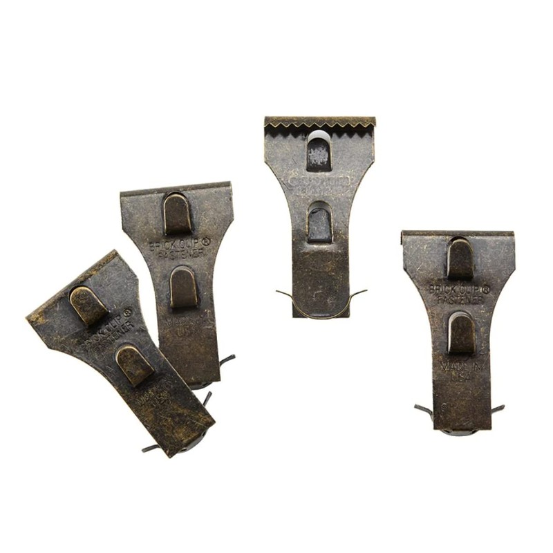 The Lakeside Collection Brick Hook Clips (4 Pack) for Outdoor