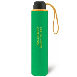 United Colors of Benetton Ladies Mini Umbrella 8 Spoke 95cm Diameter Green (Green) -