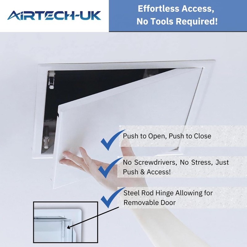 AirTech-UK Metal Access Panel – Loft & Inspection Hatch –
