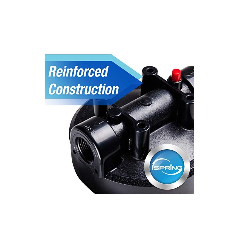 iSpring HB28B 20-Inch Whole House Water Filter Housing 1-Inch Outlet/Inlet