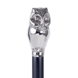 FootFitter Deluxe Long Shoe Horn with Nickel Plated Handle, Premium Shoe Protecting Shoehorn (MADE IN ITALY) (Owl)