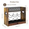 3-Tier Countertop Wine Rack, Coffee Syrup Rack Organizer With Drawer