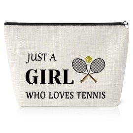 Tennis Girls Gift Tennis Gifts for Tennis Lovers Inspirational Makeup Bag for Tennis Player Birthday Gift for Women Tennis Partners Tennis Themed Gift for Girls Tennis Fan Coach Team Friends