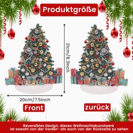 GADITIEK Diamond Painting Christmas New Adult Double-Sided DIY 5D Christmas Diamond Painting Christmas Decoration, Crystal DIY Diamond Indoor Christmas Table Decoration Gift (Christmas Tree)