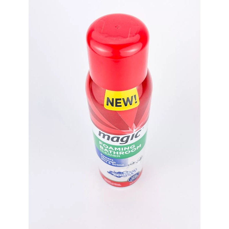 Magic Foaming Bathroom Cleaner 19oz Aerosol Blue To White Spray