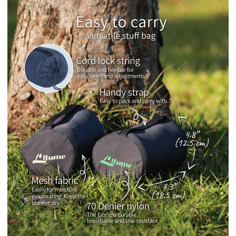 Litume Travel Blanket Lightweight and Breathable, 122x170 cm, Soft Airplane