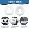 Pack of 10 Cupboard Hangers, Cupboard Holders Plastic 20mm Keyhole