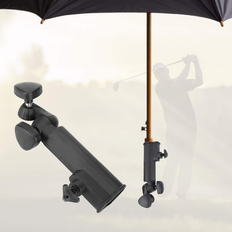 Golfs Umbrella Holder, Universal Adjustable Golfs Push Trolley Umbrella Holder