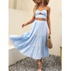ANRABESS Women’s Summer Boho Flowy Swing Tiered A-Line Maxi Skirt