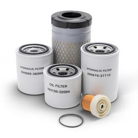 Maintenance Filter Kit Fit for Kubota B26 B7500 B7510 B7610 B2410 D HST OE# HH150-32094, 6A320-59930, 6C060-99410, HH670-37710, HH660-36060