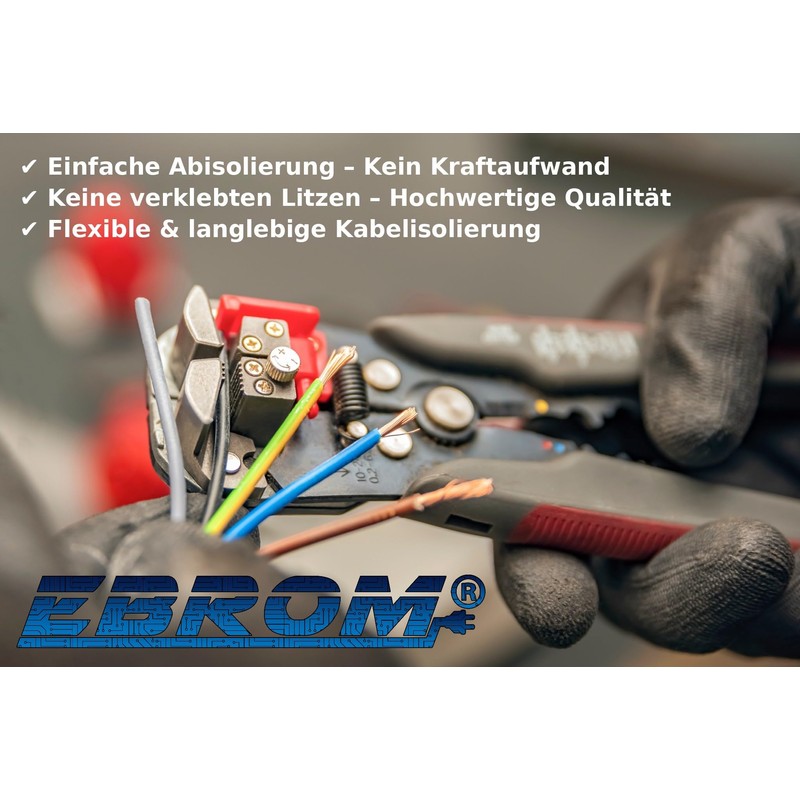 EBROM Plastic hose line, round, LED cable, power cable, device