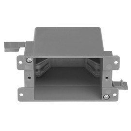 HUIXHAO Single Gang Old Work Electrical Outlet Box,Old Work, 14 Cubic Inch PVC Junction Box, Grey, 1 Pack,ETL Listed and 2 Hours Fire Certification, for Home Improvement