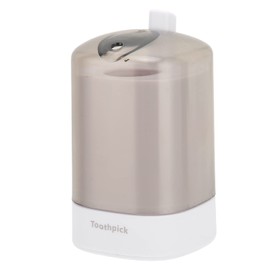 Porta Palillos, Caja de Palillos de Presión Automática, Dispensador de Palillos de Dientes con Engrosamiento Automático para Cocina de Restaurante(blanco)