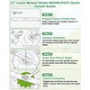 IWIWE 21 Inch Lawn Mower Blade, Replacement Blade Compatible with
