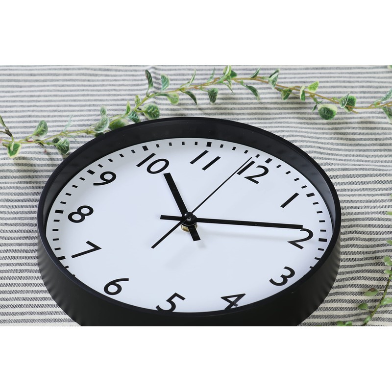 Fuji Boeki Wall Clock, Width 9.8 x Depth 1.6 x