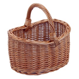Backideen Shopping Basket Oval Brown D 25 cm x W 18 cm x H 14 cm