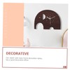 iplusmile Wooden Elephant Wall Clock Wall Hanging Decorative Clock for
