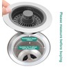 Kitchen Sink Drain Strainer and Sink Stopper Combo,New Upgraded Sink