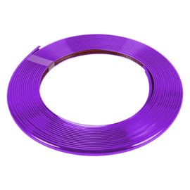 Motoforti Universal Car Door Edge Guards C-Type Door Body Bumper Protector, 26.25ft 8m, Anti-scratch Collision, PVC, Chrome Purple