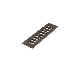 Reggio Register Square Series 2.25" x 10" Aluminum Grille, Oil Rubbed Bronze Without Mounting Holes