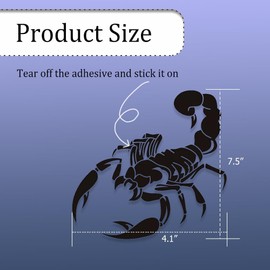 Car Hood Stickers Scorpion Sticker, Vinyl Decal Sticker, Car Vinyl Body Bumper Window Sticker, DIY Car Body Sticker Side Decal for Bumper Sticker Decal Window Sticker Decal