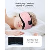 MUSICOZY Bluetooth Sleep Mask Headphones for Side Sleepers