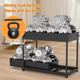 Latoxcaa 3 Pack Under Sink Organizers and Storage, Large Capacity Heavy Load Pull Out Cabinet Organizer with Hooks Hanging Cups, Multi-functional Storage Shelf for Kitchen Bathroom, Black