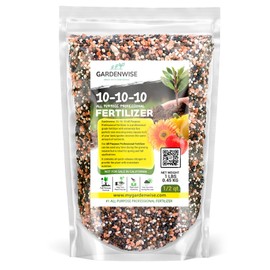 10-10-10 Plant Fertilizer Slow Release - 10 10 10 All Purpose Granular Garden Fertilizer for Vegetables, Tomato, Arborvitae, Shrubs, Rose, Flowers, Fruit, Fig Trees (1/2 Quart)