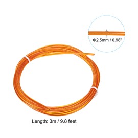 PATIKIL 10Ft Speed Jump Rope Replacement Cable, 2 Pack 2.5mm Professional Skipping Rope Steel Wire Replace for High Speed Jump Ropes, Orange