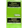 LIME GREEN Plastic Tablecover/Tablecloth {54" x 108"}{137cm x 274cm}