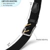 DOOPAI Mens Braided Stretch Belt Elastic Woven Belt Casual Fabric