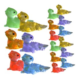 BESPORTBLE 18Pcs Mini Lizard Figurines Resin Miniature Animals for DIY Garden Lawn Dollhouse Decoration Unique Crafting Ornaments