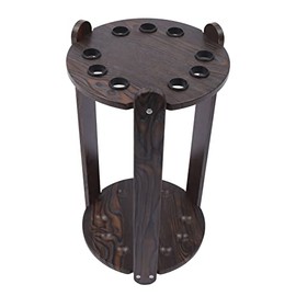 lxrnqcey Billiard Cue Rack, Floor Stand Pool Cue Rack - Holds 9 Pool Cue Sticks for Fishing Rod Golf Club