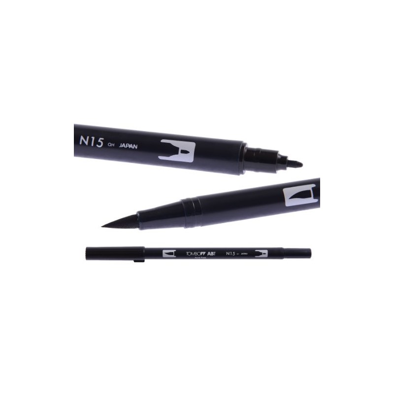 Tombow ABT Dual Brush Pen - Grey Colours (Pack of