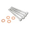 8pcs Fuel Injector Bolts Seal Washers Car Accessories Replacement for