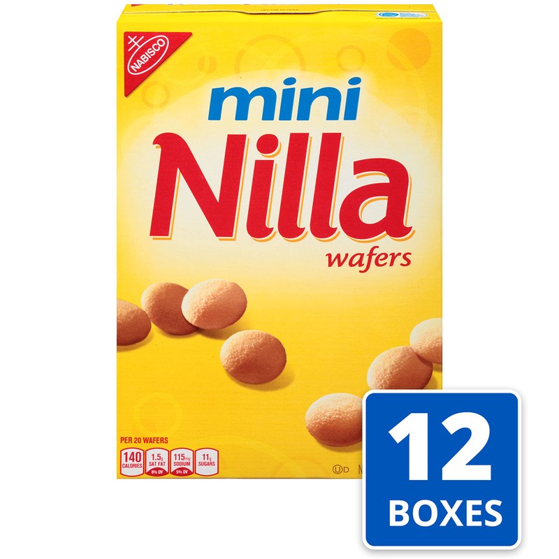 Nilla Wafers Mini Cookies, Vanilla Wafers, 12 - 11 oz