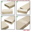 Kair Rectangular Straight Connector 204mm x 60mm Flat Pipe Joint