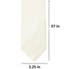 tiemart Solid Color Necktie (Pearl)