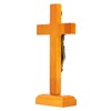 Crucifix Wooden Hand Made Standing Catholic Jesus Crucifix Wall Cross