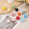 sourcing map 4 Pack Ceramic Cabinet Knobs, 1.3 Inch Round