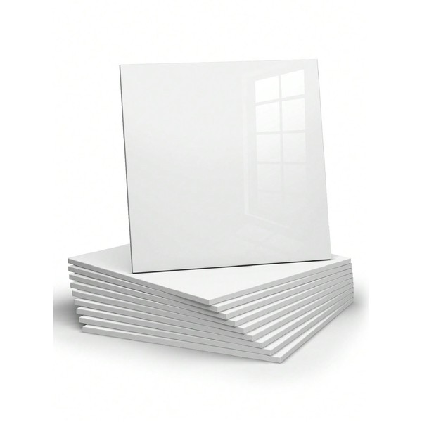 10 azulejos de PVC impermeables y adhesivos, para la pared