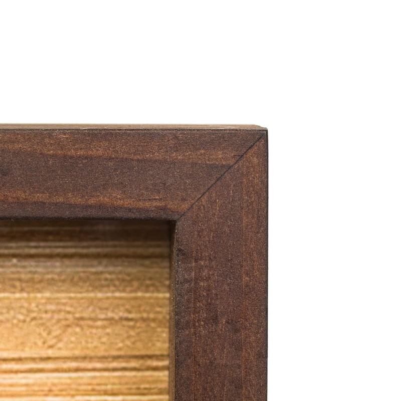 Brown Wooden Picture Frame 11x14 - Natural Rustic Solid Wood