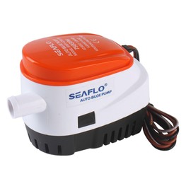 SEAFLO 06 Series Automatic Submersible Bilge Pump - 750GPH, 12V, 3/4" Outlet, 4-Year Warranty! All-in-One Pump and Float Switch, Snap-Off Strainer, Compact for Marine Boat Yacht, CE Rohs Certified