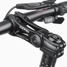 CXWXC Stem 140 Degree Angle Adjustment Clamp Diameter/ 31.8mm Handle Stem Bicycle Adjustable Stem 90/110/130/145mm Compatible with City Cycle/MTB/Road Bike/Cross Bike etc Ahead (XT-AS822-110)