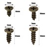 Mini Skater Wood Screws Assortment Kit Carbon Steel Cross Flat